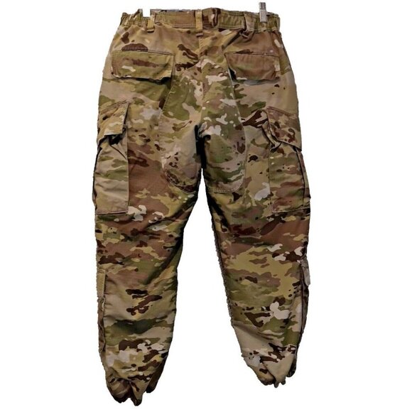 Army Camo Button Fly Cargo Pants Womens Medium Short 31-35 Waist Mosquito Shield - Picture 2 of 10